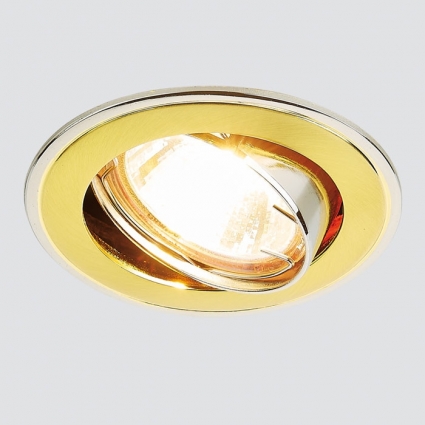 Встраиваемый светильник Ambrella light Classic 104A SG/N для спальни, цвет золотой,  в современном стиле