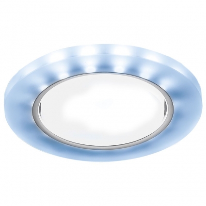 Встраиваемый светильник Ambrella light GX53 LED G214 CL/CH/CLD для спальни, цвет хром,  в современном стиле