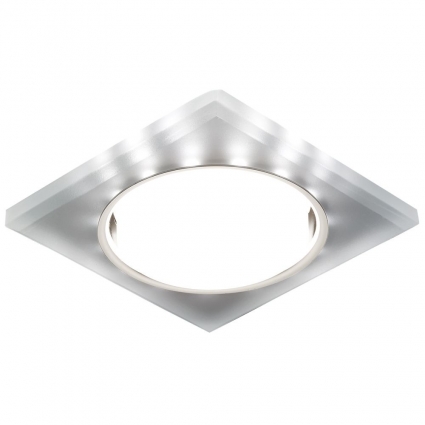 Встраиваемый светильник Ambrella light GX53 LED G215 CH/WH для спальни, цвет белый,  в современном стиле