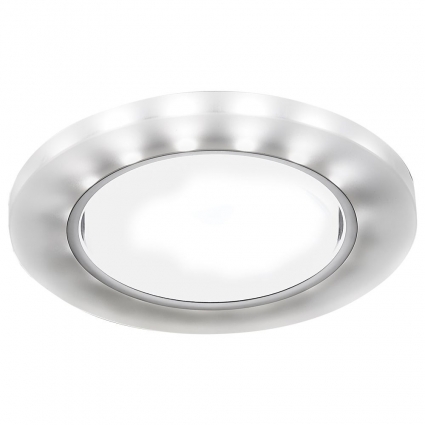 Встраиваемый светодиодный светильник Ambrella light GX53 LED G214 CH/WH для спальни, цвет белый,  в современном стиле