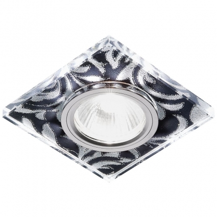 Встраиваемый светодиодный светильник Ambrella light Led S234 BK/CH/WH для гостиной, цвет черный,  в стиле модерн