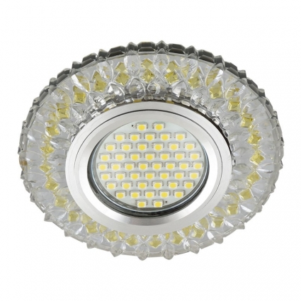 Встраиваемый светильник Fametto Luciole DLS-L138 Gu5.3 Glassy/Gold для гостиной, цвет желтый,  в классическом стиле