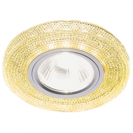 Встраиваемый светодиодный светильник Ambrella light Led S290 GD для гостиной, цвет желтый,  в стиле ретро