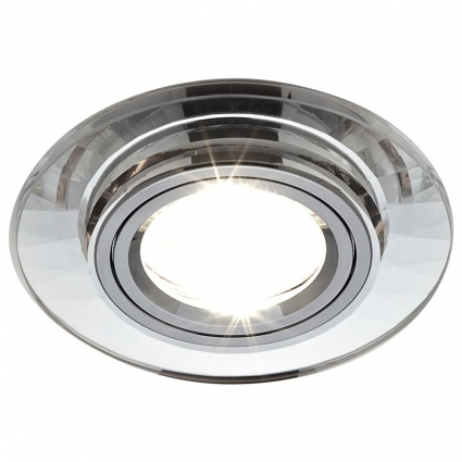 Встраиваемый светильник Ambrella light Classic 8160 CL для спальни, цвет хром,  в современном стиле
