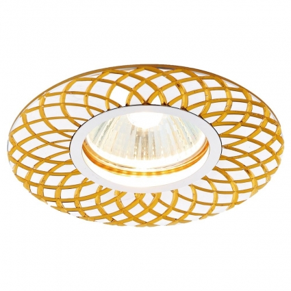 Встраиваемый светильник Ambrella light Classic A815 AL/G для спальни, цвет золотой,  в стиле ретро