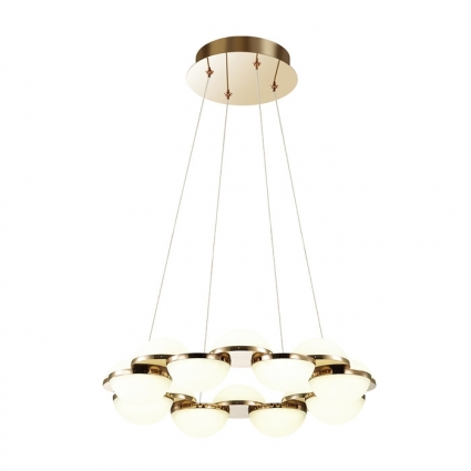 Подвесная светодиодная люстра Odeon Light Conti 4105/64L для спальни, цвет белый,  в современном стиле