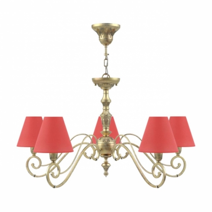 Подвесная люстра Lamp4you Classic E3-05-H-LMP-O-26 для спальни, цвет красный,  в классическом стиле
