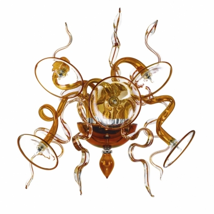 Бра Lightstar Ricciolo 894653 для больших залов площадью до 5.6 кв.м., цвет коричневый,  в стиле арт-деко