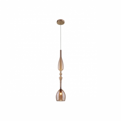 Подвесной светильник Crystal Lux Lux New SP1 C Amber для кухни, цоколь G9,  в стиле арт-деко