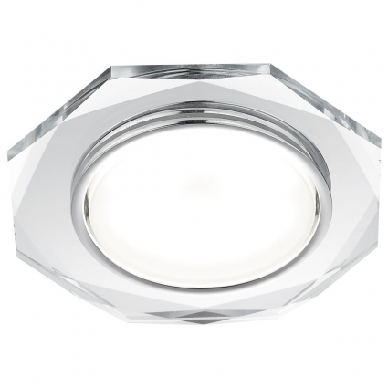 Встраиваемый светильник Ambrella light GX53 Classic G8020 CH для кухни, цвет зеркальный,  в современном стиле