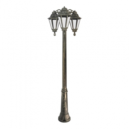 Уличный фонарь Fumagalli Ricu Bisso/Rut 3L Dn E26.157.S30.BXF1RDN, цвет бронза,  в классическом стиле