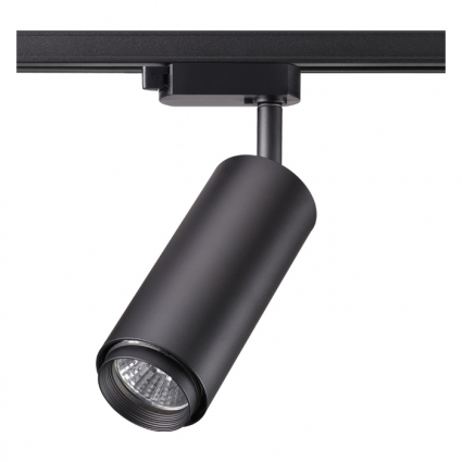 Трековый светильник Novotech Pipe 370414 для экспозиции, цвет черный,  в современном стиле