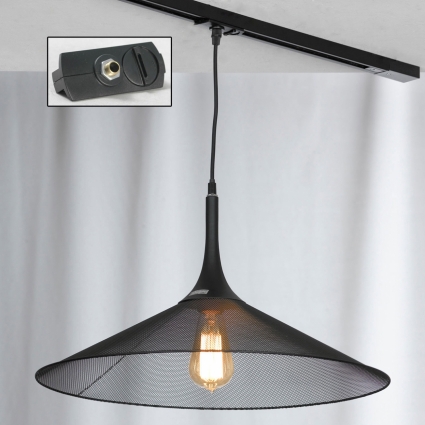 Трековый светильник однофазный Lussole LOFT Track Lights LSP-9813-TAB для кухни, цвет черный,  в стиле лофт