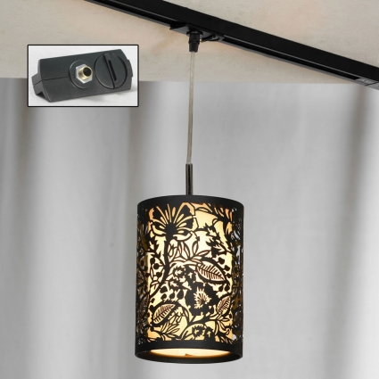 Трековый светильник однофазный Lussole Track Lights LSF-2376-01-TAB для гостиной, цвет коричневый,  в восточном стиле