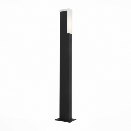Уличный светодиодный светильник ST Luce Posto SL096.445.02 на площадь до 2 кв.м., цвет черный,  в современном стиле