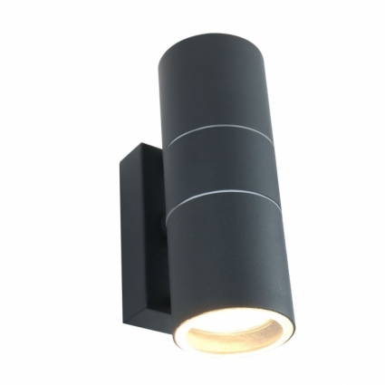 Уличный настенный светильник Arte Lamp Sonaglio A3302AL-2GY на площадь до 5.6 кв.м., цвет графит,  в современном стиле