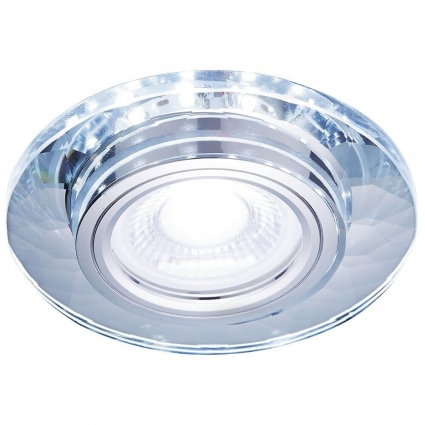 Встраиваемый светодиодный светильник Ambrella light Led S211 CL/WH для гостиной, цвет хром,  в современном стиле