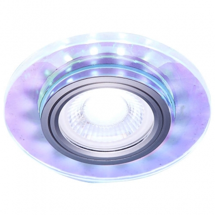 Встраиваемый светодиодный светильник Ambrella light Led S211 PR/WH для гостиной, цвет хром,  в современном стиле