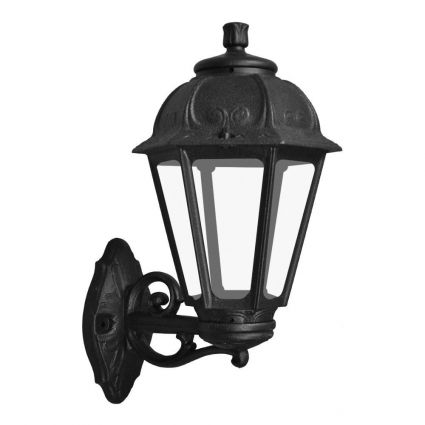 Уличный настенный светильник Fumagalli Bisso/Saba K22.131.000.AXF1R, цвет черный,  в классическом стиле