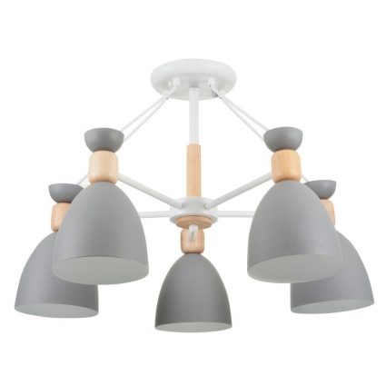 Потолочная люстра Freya Delia FR5033CL-05W для кухни, цвет серый,  в современном стиле