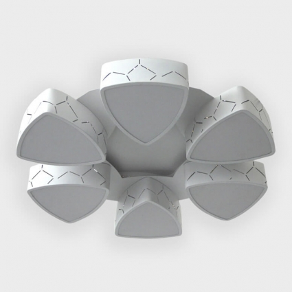 Потолочная светодиодная люстра Ambrella light Orbital Granule FG2066 WH 144W+21W D800 для спальни, цвет белый,  в современном стиле
