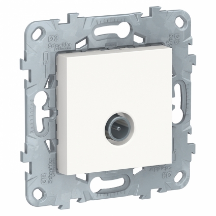 Розетка TV одиночная Schneider Electric Unica New NU546218, цвет белый