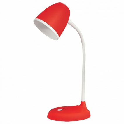 Настольная лампа (UL-00003651) Uniel Standard TLI-228 Red E27 для детской, цвет красный,  в современном стиле