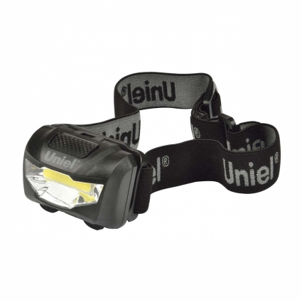 Налобный светодиодный фонарь Uniel (UL-00001379) от батареек 120 лм S-HL017-C Black, цвет черный,  в современном стиле