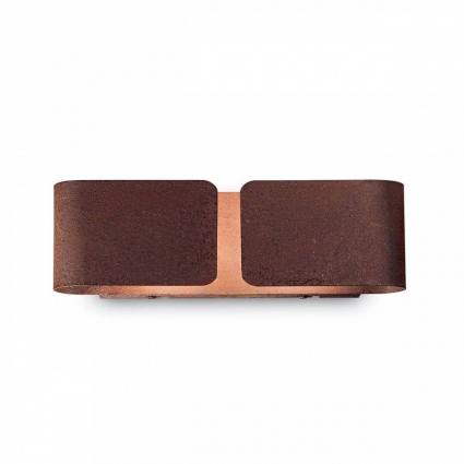 Настенный светильник Ideal Lux Clip AP2 Mini Corten для спальни площадью до 4.4 кв.м.,  в стиле лофт