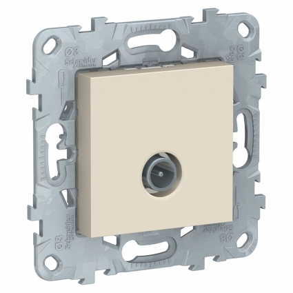 Розетка TV одиночная Schneider Electric Unica New NU546244, цвет бежевый