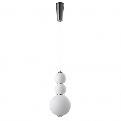 Подвесной светодиодный светильник Crystal Lux Desi SP3 Chrome/White для прихожей, цвет белый