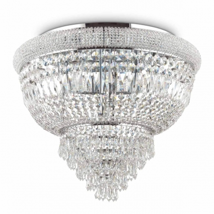 Потолочный светильник Ideal Lux Dubai PL6 Cromo для гостиной, цвет хром