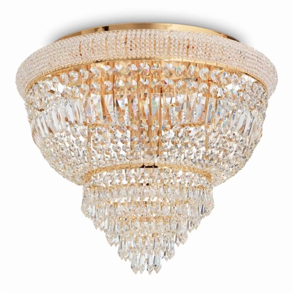 Потолочный светильник Ideal Lux Dubai PL6 Ottone для гостиной, цвет золотой