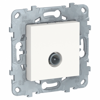 Розетка TV оконечная Schneider Electric Unica New NU546418, цвет белый