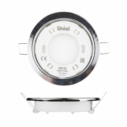 Встраиваемый светильник (UL-00005052) Uniel GX53/H2 Chrome 10 Prom для спальни, цвет хром