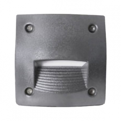Уличный светодиодный светильник Fumagalli Leti 100 Square-ST 3C4.000.000.LYG1L на площадь до 2.5 кв.м., цвет серый