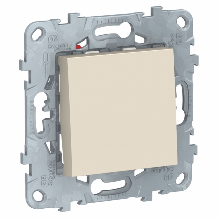 Переключатель одноклавишный перекрестный Schneider Electric Unica New NU520544, цвет бежевый