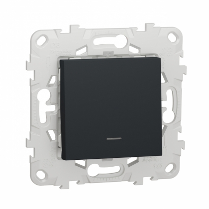 Переключатель одноклавишный с подсветкой Schneider Electric Unica New NU520354N