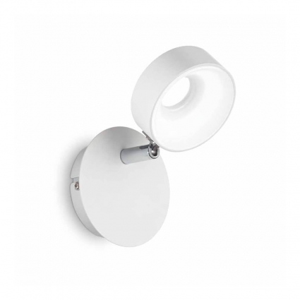 Светодиодный спот Ideal Lux Oby AP1 для спальни, цвет белый