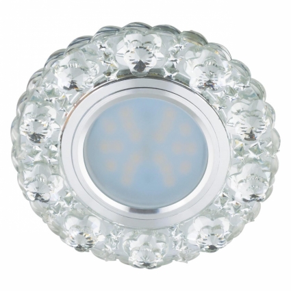 Встраиваемый светильник Fametto Luciole DLS-L129 GU5.3 Chrome/Clear для спальни, цвет хром