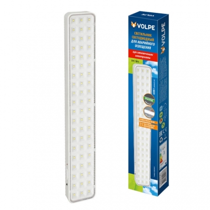 Настенно-потолочный светодиодный светильник (UL-00003549) Volpe ULR-Q402 5W/DW White S01 для офиса, цвет белый