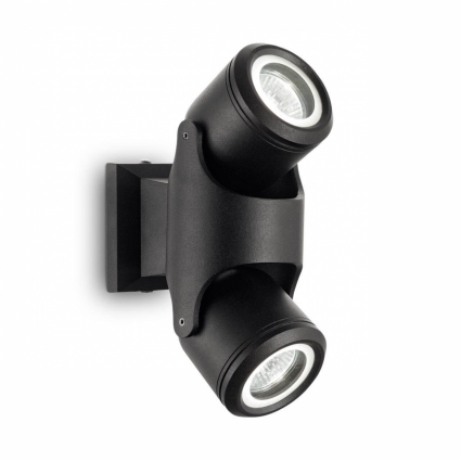 Уличный настенный светильник Ideal Lux Xeno AP2 Nero, цвет черный