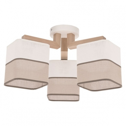 Потолочная люстра TK Lighting 643 Inka 3 для спальни площадью до 10 кв.м.,  в стиле кантри
