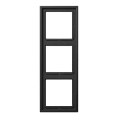 Рамка 3-постовая Jung LS 990 dark AL2983D, цвет коричневый