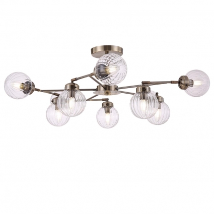 Потолочная люстра Freya Daisy FR5041PL-08BS для гостиной, цвет латунь