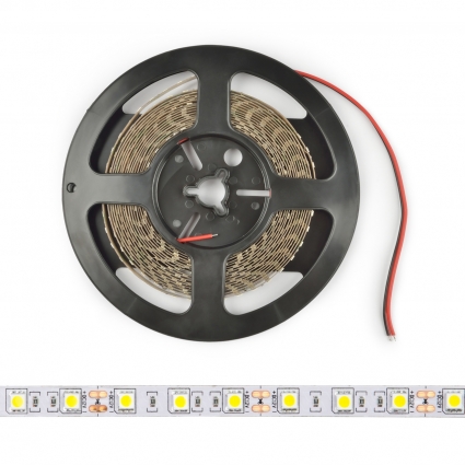 Светодиодная лента (UL-00004373) Uniel 14,4W/m 60LED/m 5050SMD белый 5M ULS-M25-5050-60LED/m-10mm-IP20-DC12V-14,4W/m-5M-4000K PROFI