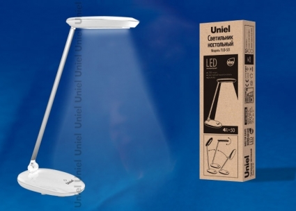 Настольная лампа (UL-00000805) Uniel TLD-531 White/LED/400Lm/4500K/Dimmer для офиса площадью до 2 кв.м.,  в современном стиле