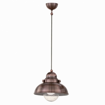 Подвесной светильник Ideal Lux Sailor SP1 D29 Rame для кухни площадью до 5.6 кв.м.,  в стиле лофт