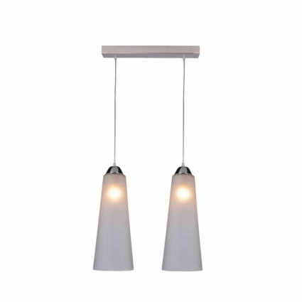 Подвесной светильник IDLamp Iris Glos 236/2-Chrome для кухни площадью до 6.7 кв.м.,  в современном стиле