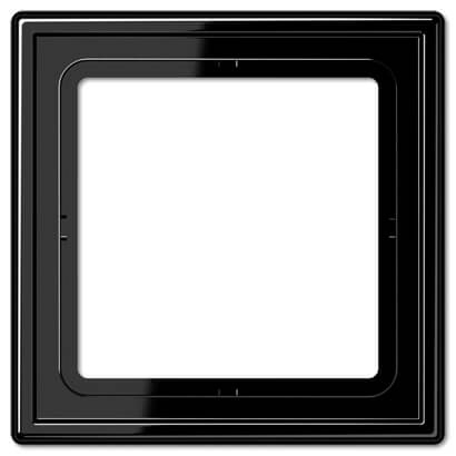 Рамка 1-постовая Jung LS 990 черная LS981SW, цвет черный